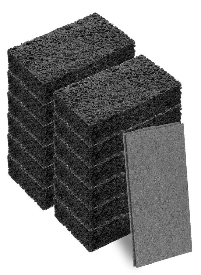 MBAIYO 12 Pack Compressed Cellulose Sponges, Non-Scratch Scrub Sponges Wood Pulp Double-Side Sponge Multi-Purpose Cleaning Sponge for Kitchen Dishes Non-Stick Cookware - Image 1